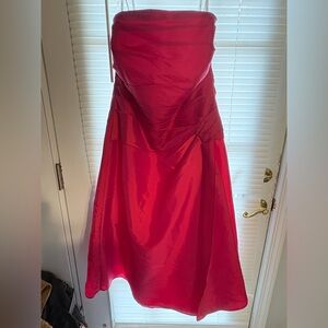 Elegant Strapless Pink Dress